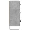 vidaXL Credenza Grigio Cemento 69,5x34x90 cm in Legno Multistrato