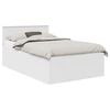vidaXL Struttura del letto Bianco 135 x 190 cm Legno ingegnerizzato