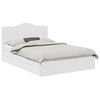 vidaXL Letto con Contenitore Bianco 140 x 190 cm Legno ingegnerizzato
