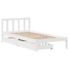 vidaXL Letto senza Materasso Bianco 90x200 cm Legno Massello di Pino