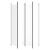vidaXL Divisorio a 4 Pannelli Bianco 200x220 cm Tessuto