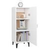 vidaXL Credenza Bianca 34,5x34x90 cm in Legno Multistrato