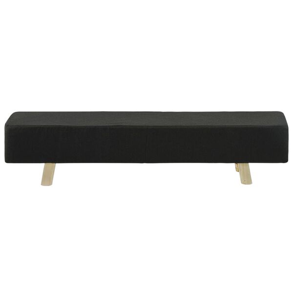 vidaXL Poggiapiedi Grigio Scuro 120x28x26 in Tessuto