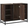 vidaXL Mobile Lavabo Bagno Rovere Marrone 60x30x60cm Legno Multistrato