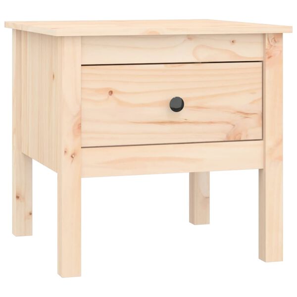 vidaXL Tavolini 2 pz 50x50x49 cm Legno Massello di Pino