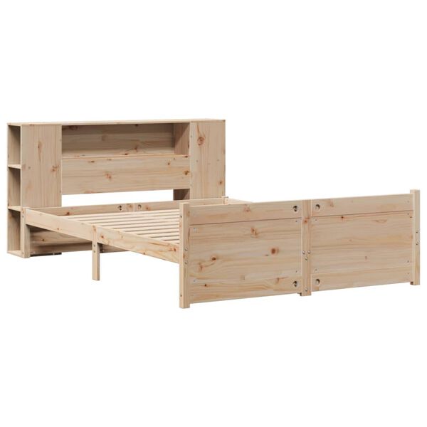 vidaXL Letto Libreria senza Materasso 120x200cm Legno Massello di Pino
