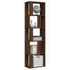 vidaXL Libreria Rovere Marrone 45x24x160 cm in Legno Multistrato