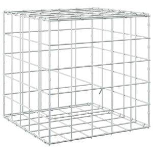 vidaXL Gabione con Filo da 3,5 mm e Rete da 10x10 cm 50x50x50 cm
