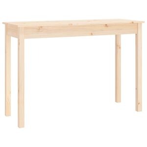vidaXL Tavolo Consolle 110x40x75 cm in Legno Massello di Pino