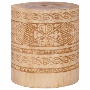 vidaXL Base per ombrellone 28.05 kg Naturale Legno Massello Cilindrico