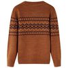 Maglione per Bambini Lavorato a Maglia Cognac 128