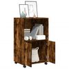 vidaXL Mobiletto con Ruote Rovere Fumo 55x40x91 cm in Truciolato