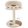 vidaXL Albero per Gatti con Tiragraffi in Sisal 40 cm Beige e Marrone