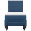 vidaXL Letto a molle con materasso Blu 100 x 200 cm Tessuto