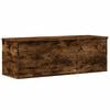 vidaXL Contenitore Portaoggetti Rovere Fumo 102x35x35 cm in Truciolato