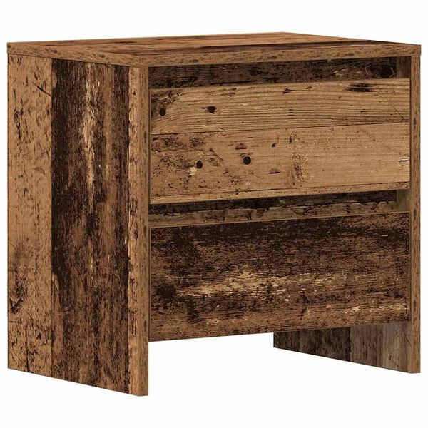 vidaXL Armadio da Notte con cassetto Legno vecchio 45 x 34 x 44,5 cm