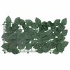 vidaXL Paravento da Balcone con Foglie Verde Scuro 400x150 cm