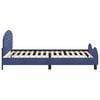 vidaXL Struttura letto bambini con testata Blu Polizia 90 x 190 cm