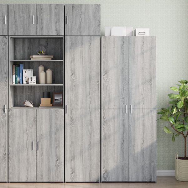 vidaXL Mobile a Parete Grigio Sonoma 45x42,5x40cm in Legno Multistrato