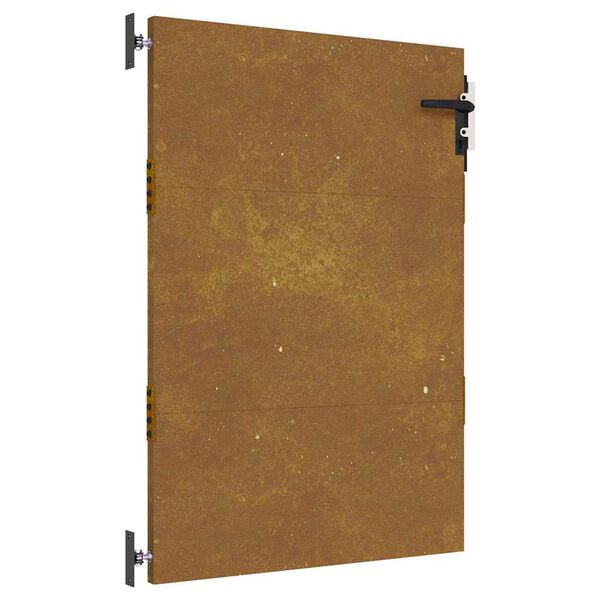 vidaXL Cancello da giardino 85x125 cm in acciaio Corten
