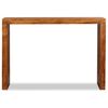vidaXL Tavolo Consolle in Legno Massello Finitura Ambra 110x40x76 cm