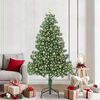 vidaXL Albero di Natale con 300 LED con supporto Verde 210 cm PVC