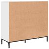 vidaXL Credenza Bianco Lucido 89,5 x 33 x 82 cm Legno multistrato