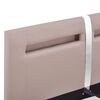 vidaXL Giroletto con LED senza Materasso Cappuccino 120x200 cm