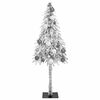 vidaXL Albero di Natale con 150 LED Bianco 120 cm PE e Acciaio