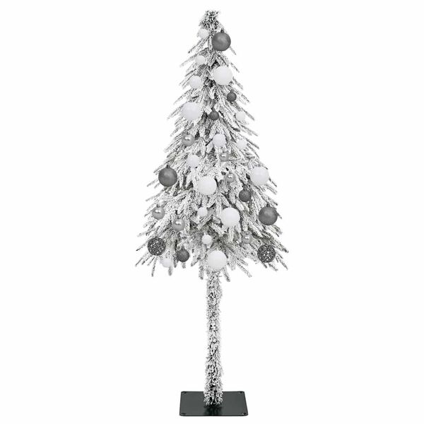 vidaXL Albero di Natale con 150 LED Bianco 120 cm PE e Acciaio