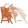 vidaXL Tavolo da Picnic con Panche in Legno Abete 2-in-1 Convertibile
