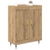vidaXL Credenza Rovere artigianale 69,5 x 34 x 90 cm Legno multistrato