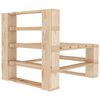 vidaXL Divano da Giardino a Pallet 4 Posti in Legno