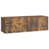 vidaXL Mobile Porta TV da Muro Rovere Fumo 98 x 31 x 30 cm