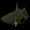 vidaXL Cappotto Cani Imbracatura Impermeabile Riflettente Verde L52
