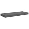 vidaXL Scaffali a Parete 4 pz Grigio Lucido 60x23,5x3,8 cm in MDF