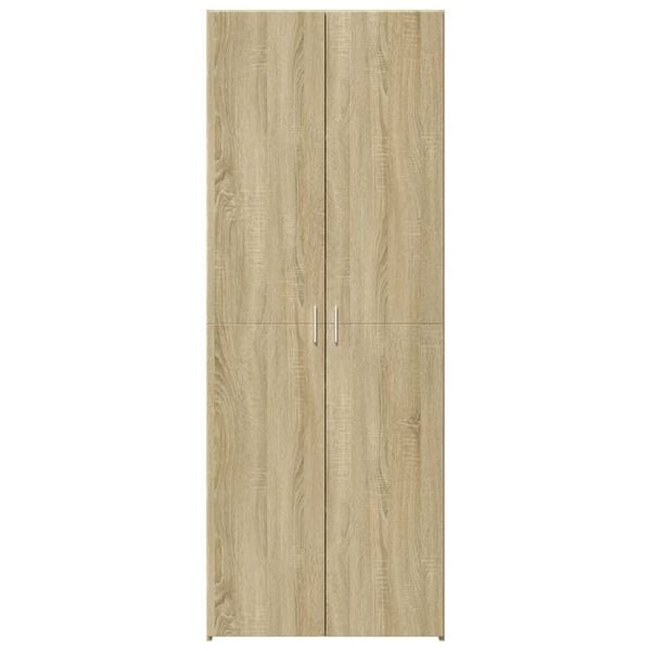 vidaXL Credenza Rovere Sonoma 70x42,5x185 cm in Legno Multistrato