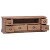 vidaXL Mobile Porta TV 120x30x40 cm in Legno Massello di Teak