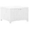 vidaXL Baule da Giardino 60x54x41 cm in Rattan PP Bianco