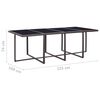 vidaXL Set da Pranzo da Giardino 13 pz con Cuscini Polyrattan Marrone