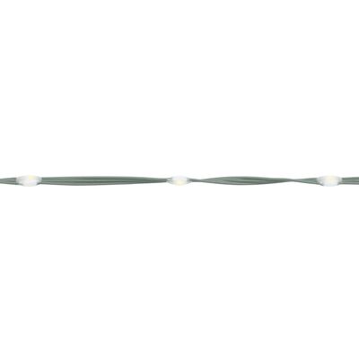 vidaXL Luce Albero di Natale su Pennone 200LED Bianco Caldo 180cm