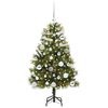 vidaXL Albero di Natale artificiale pieghevole con coni Verde 120 cm
