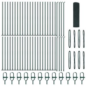 vidaXL Palo della recinzione Verde