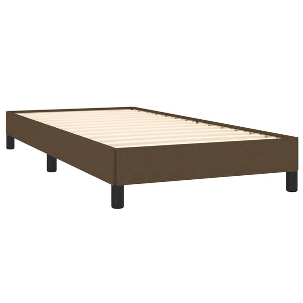 vidaXL Giroletto senza Materasso Marrone Scuro 90x190 cm Tessuto