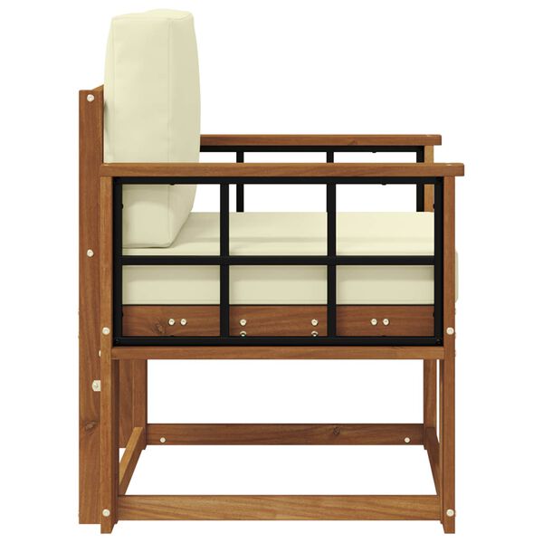 vidaXL Set di divani da esterno Legno di Acacia Massello e Poliestere