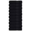 vidaXL Asciugamani da doccia FROGN 10 pz Nero 70x140 cm 360 g/m&sup2;
