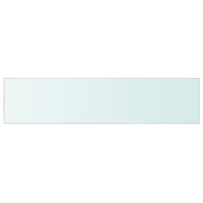 vidaXL Mensole in Vetro Trasparente 2 pz 110x25 cm