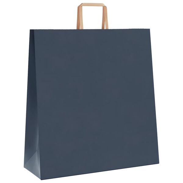 vidaXL Sacchetti di Carta 50 pz con Manici Blu 45x17x48 cm