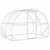 vidaXL Pollaio Argento 200 x 300 x 200 cm Acciaio zincato