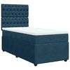 vidaXL Giroletto a Molle con Materasso Blu Scuro 90x200 cm in Velluto